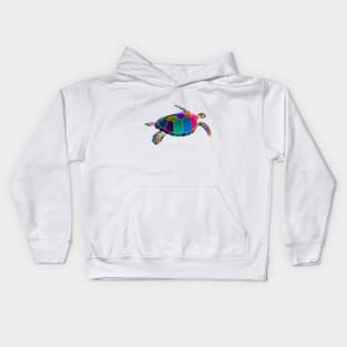 Turtle Pop Art Kids Hoodie